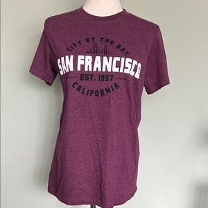 TEEMAX Heather Plum San Francisco Tee - Women's Small